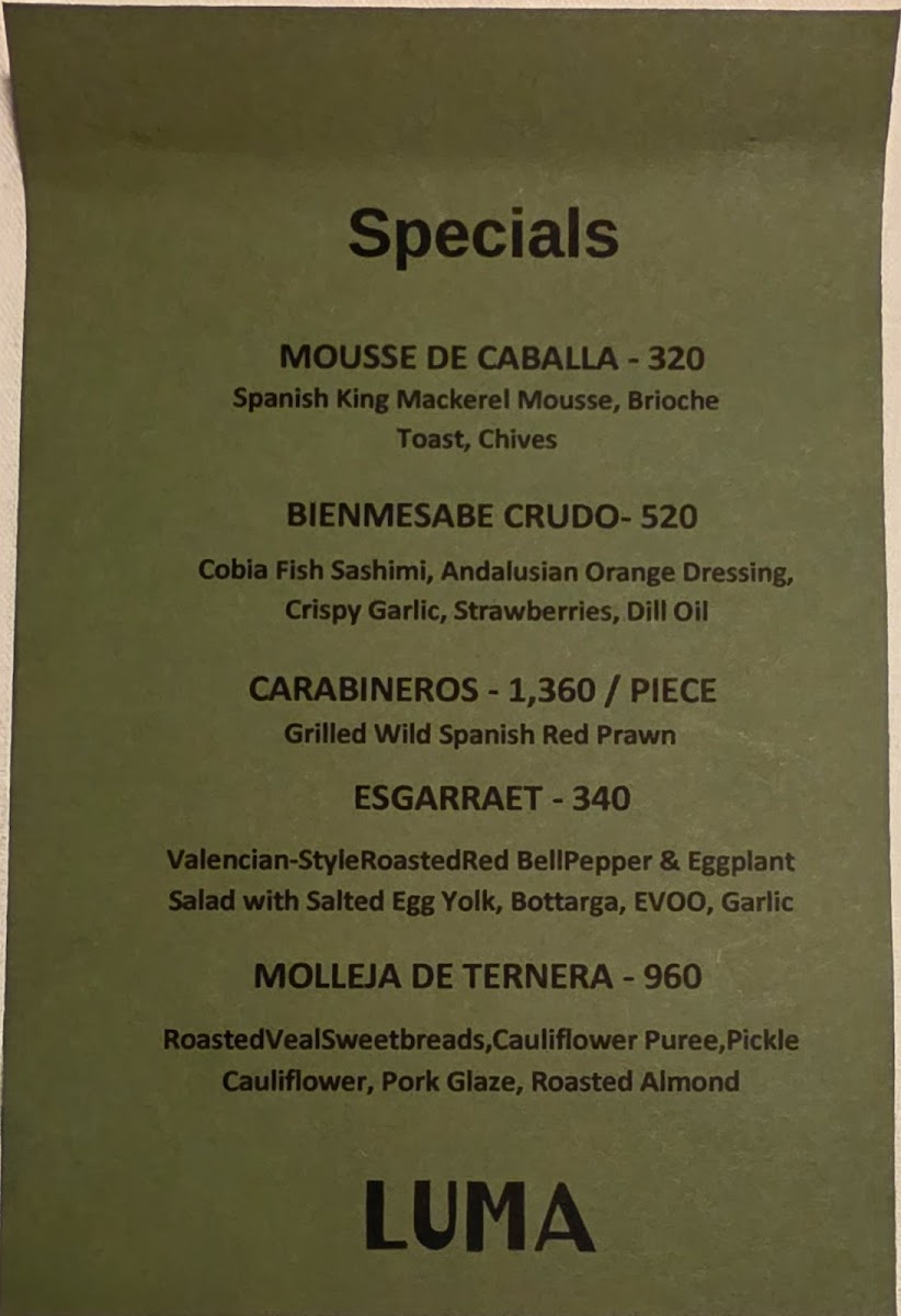 Menu Luma Bangkok-8