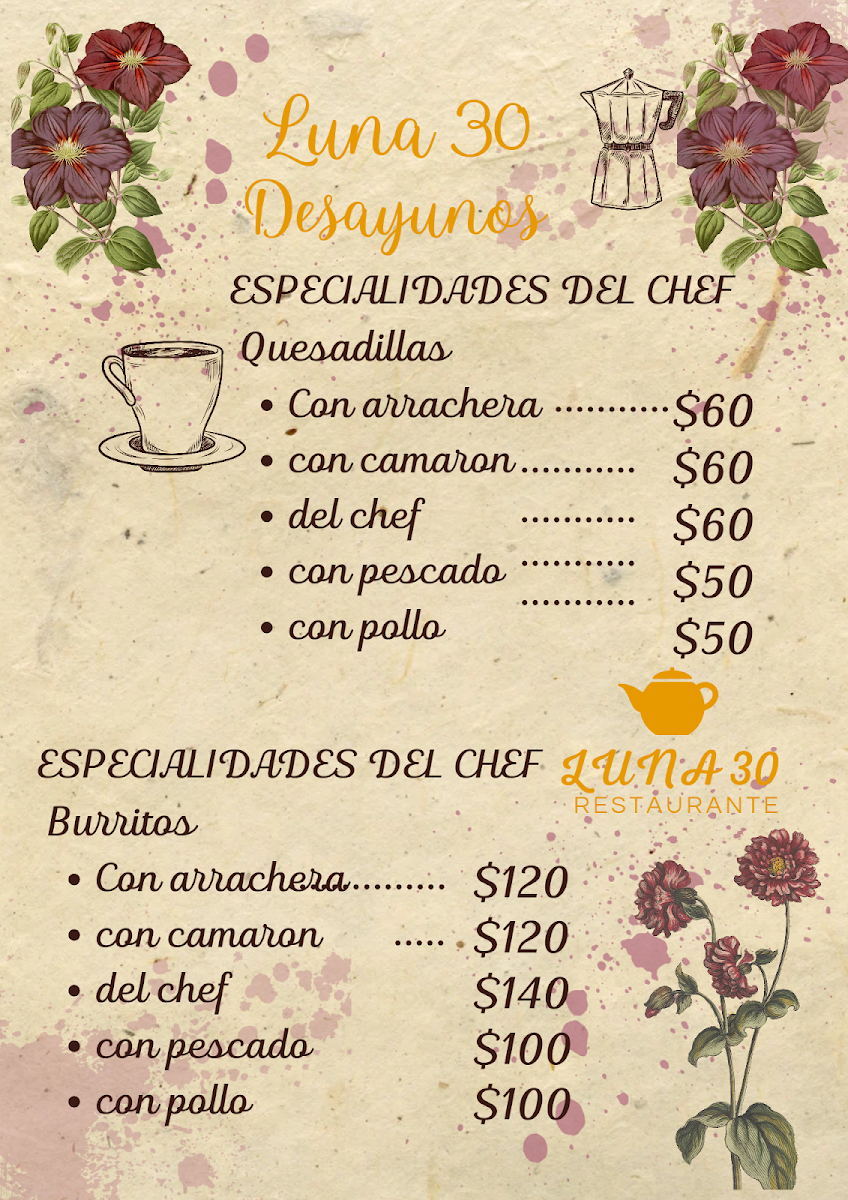 Menu Luna 30-1