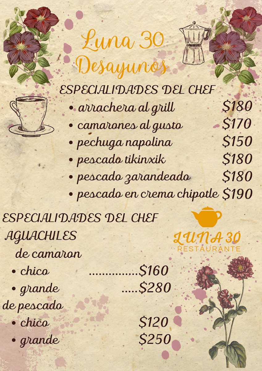 Menu Luna 30-6