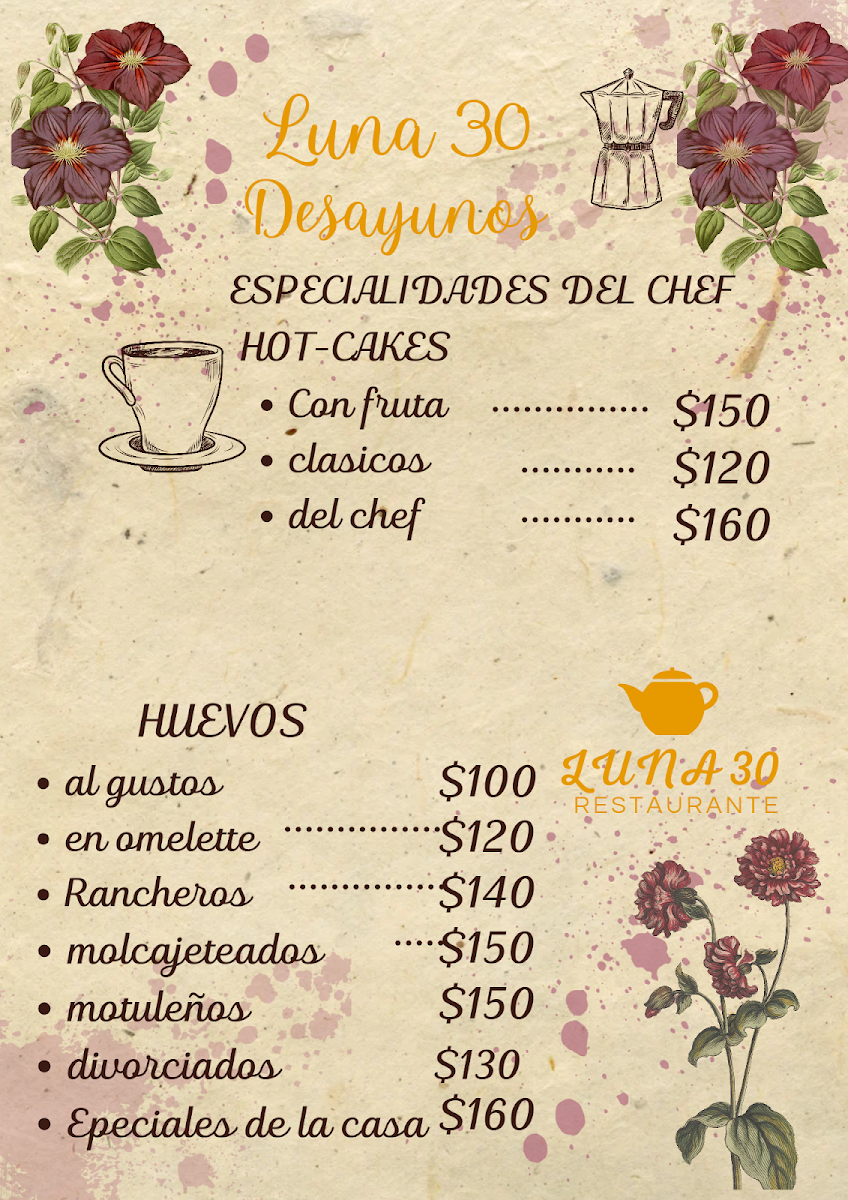 Menu Luna 30-7