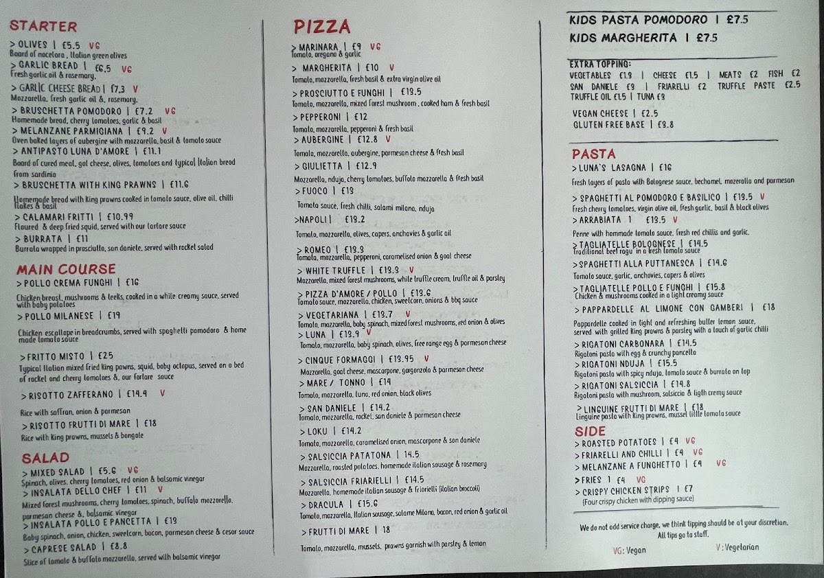 Menu Luna D'amore-1