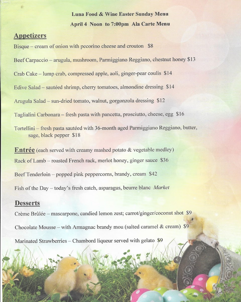 Menu Luna Food & Wine Aka Luna @ Kahuna-6