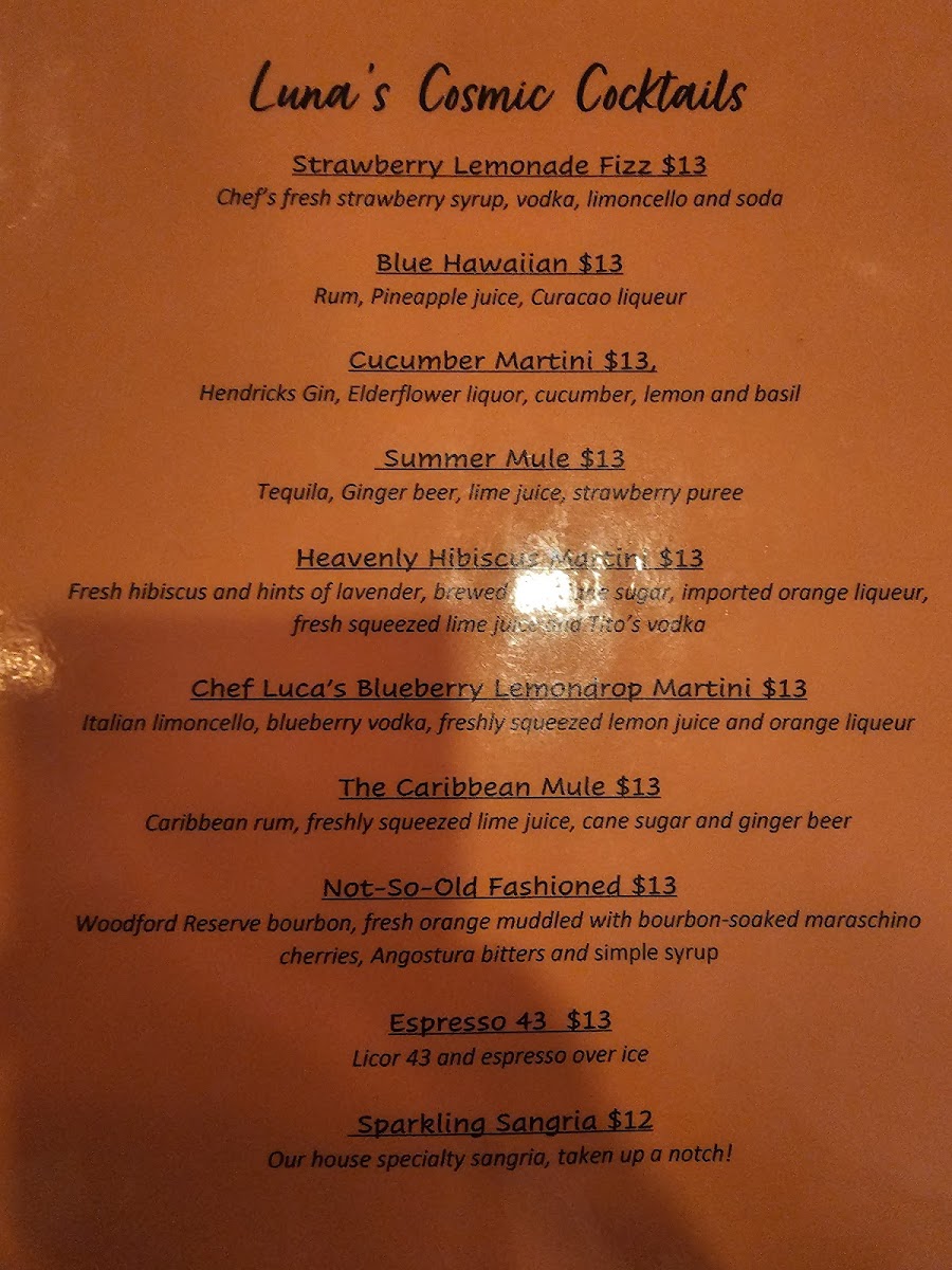 Menu Luna Food & Wine Aka Luna @ Kahuna-8