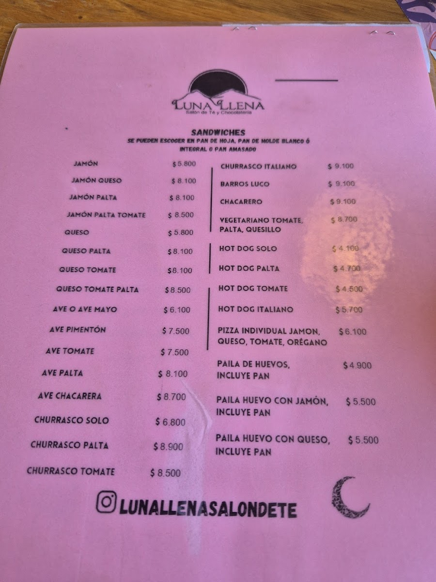 Menu Luna Llena-2