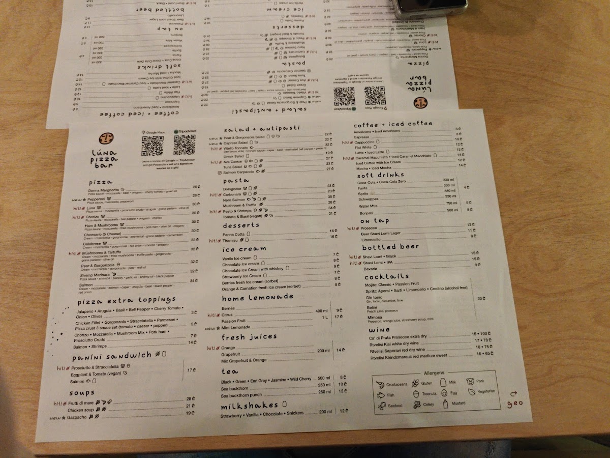 Menu Luna Pizza Bar-4