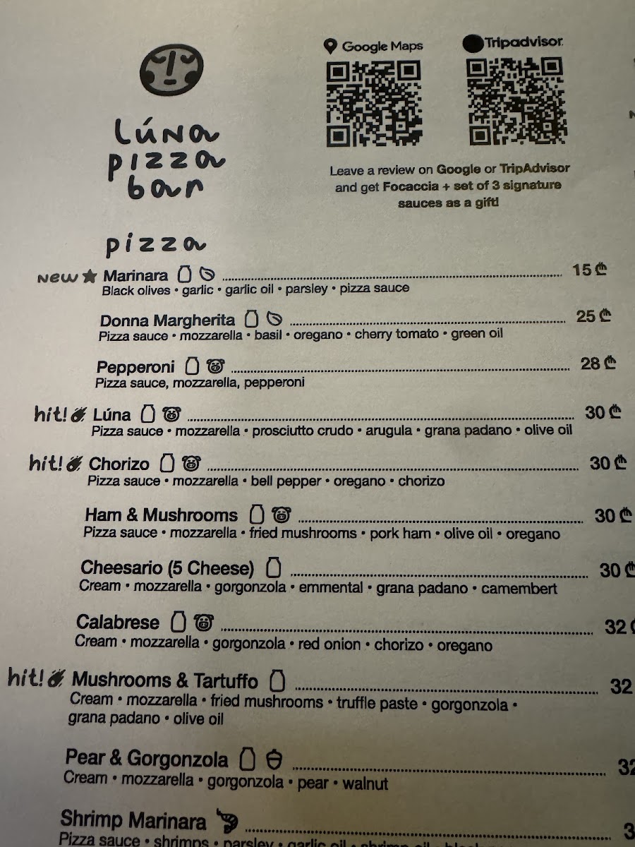 Menu Luna Pizza Bar-6