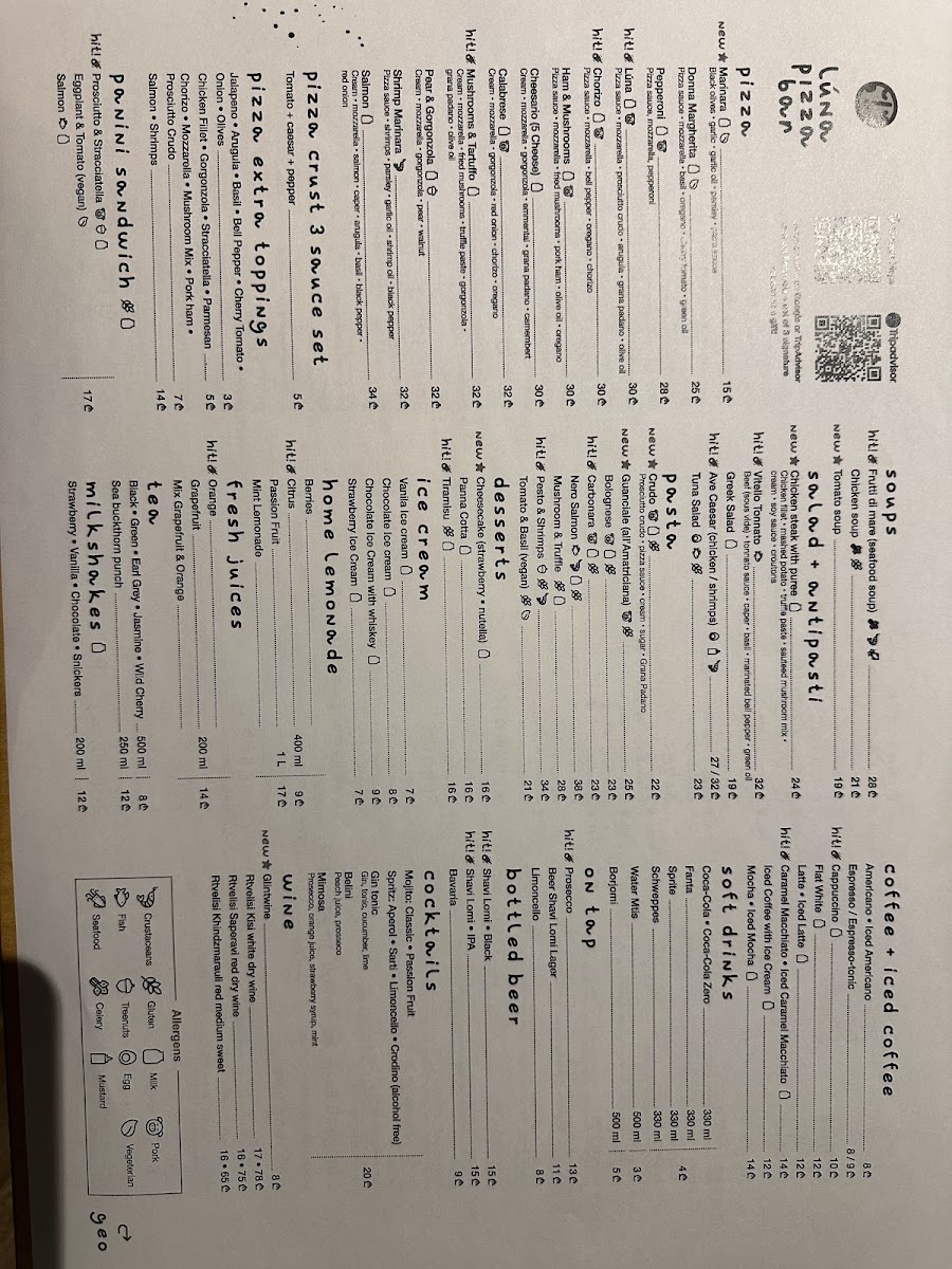 Menu Luna Pizza Bar-7