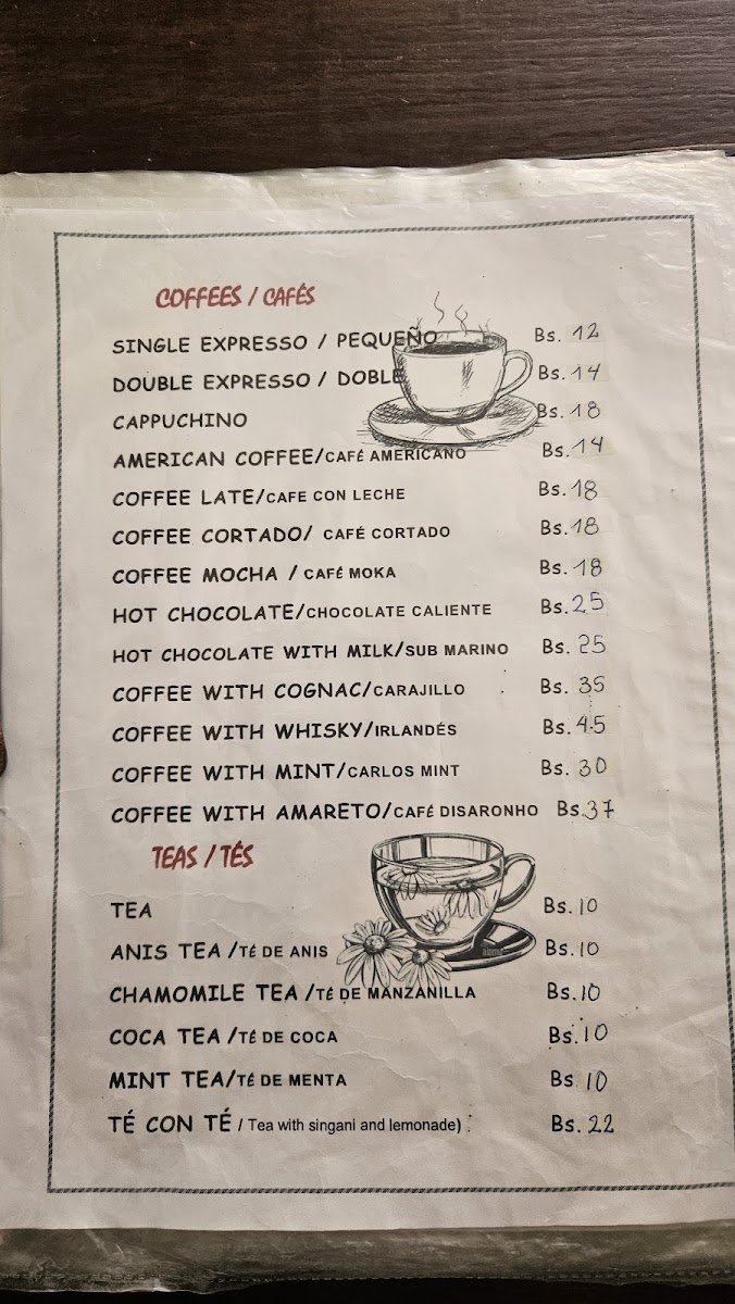 Menu Luna’S Restaurant Coffee-9