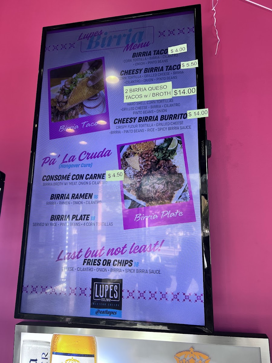 Menu Lupe's Mexican Eatery-7