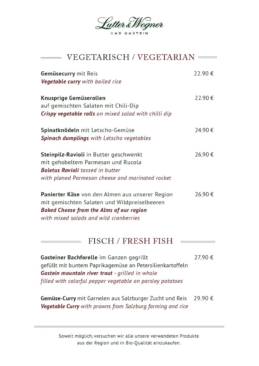 Menu Lutter & Wegner Bad Gastein-1