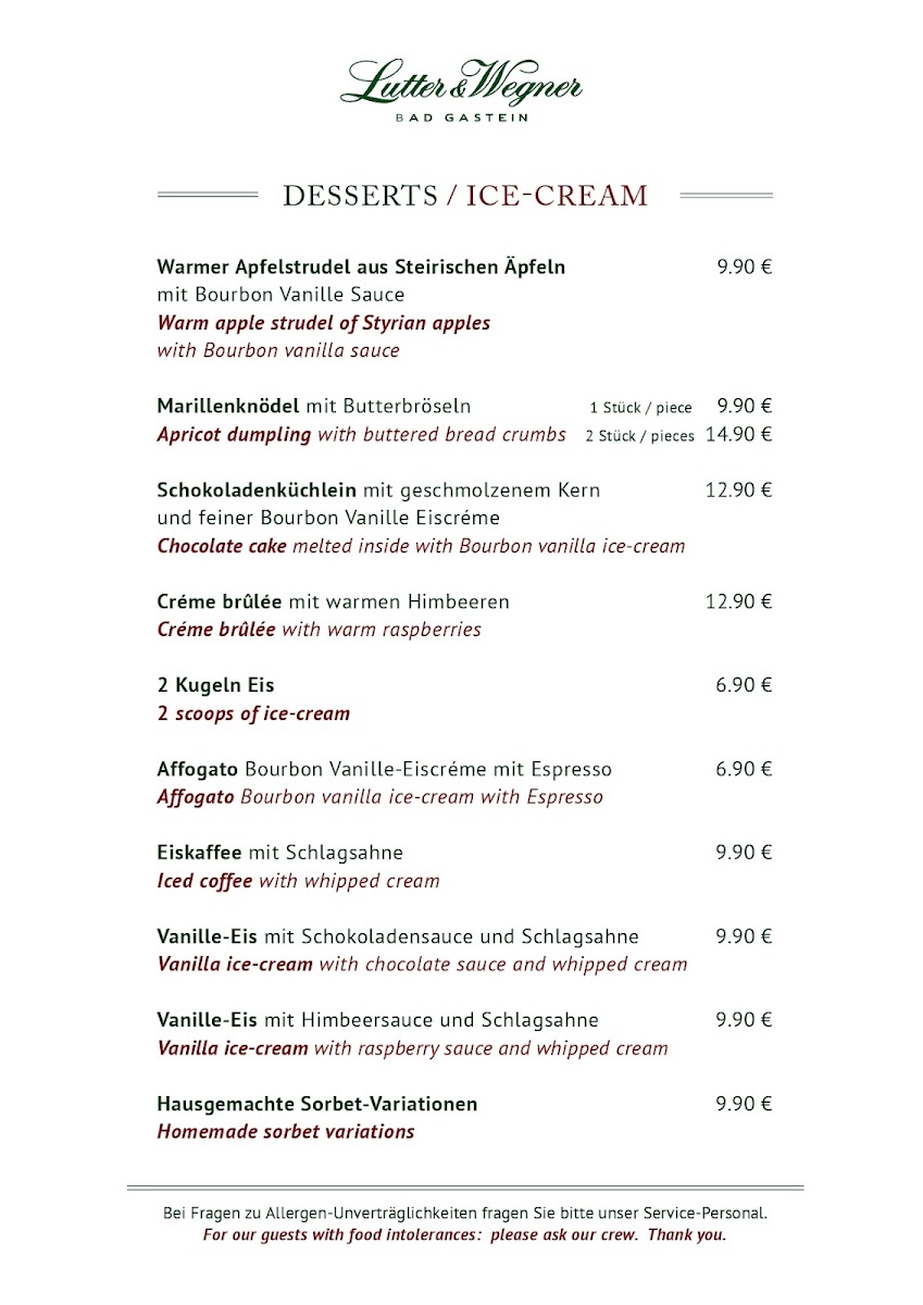 Menu Lutter & Wegner Bad Gastein-3