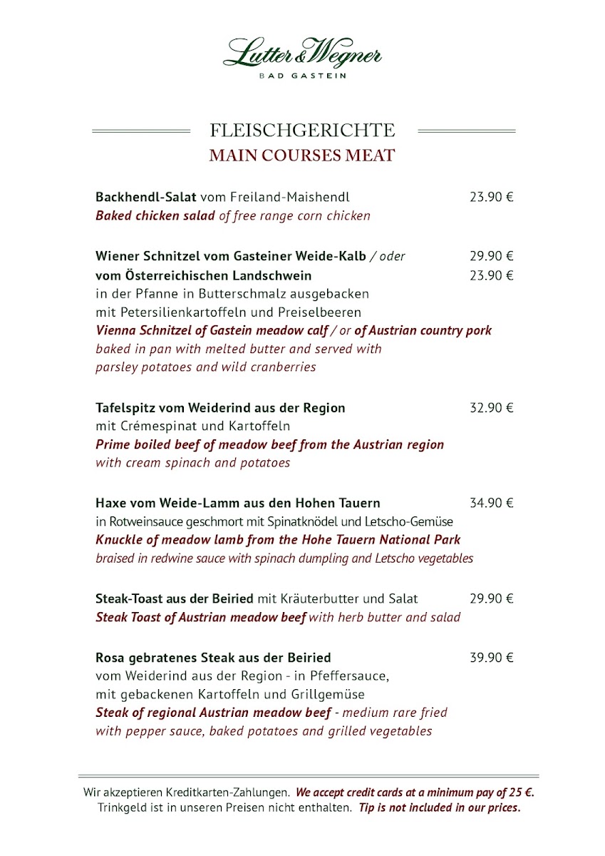 Menu Lutter & Wegner Bad Gastein-4
