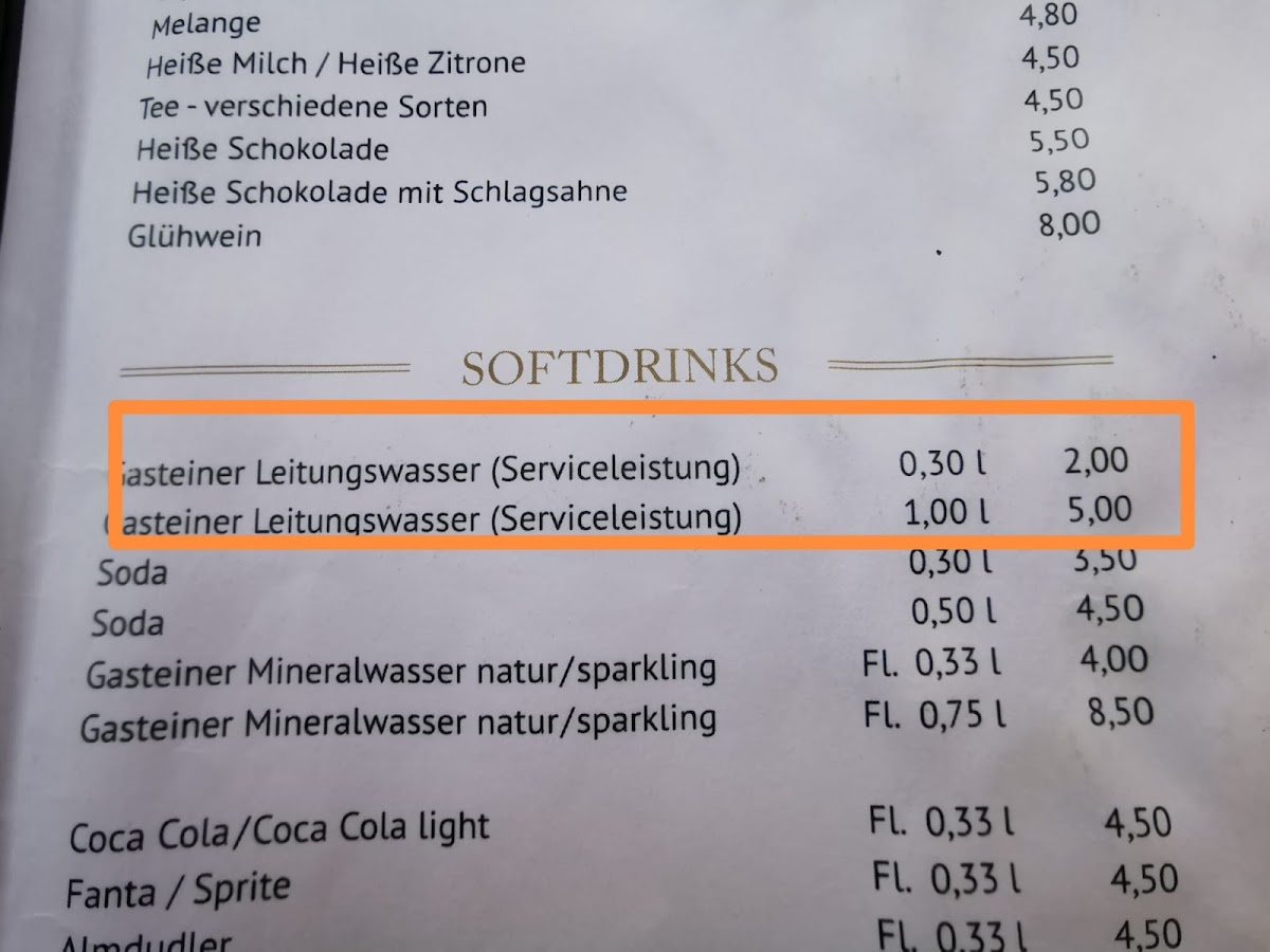 Menu Lutter & Wegner Bad Gastein-5