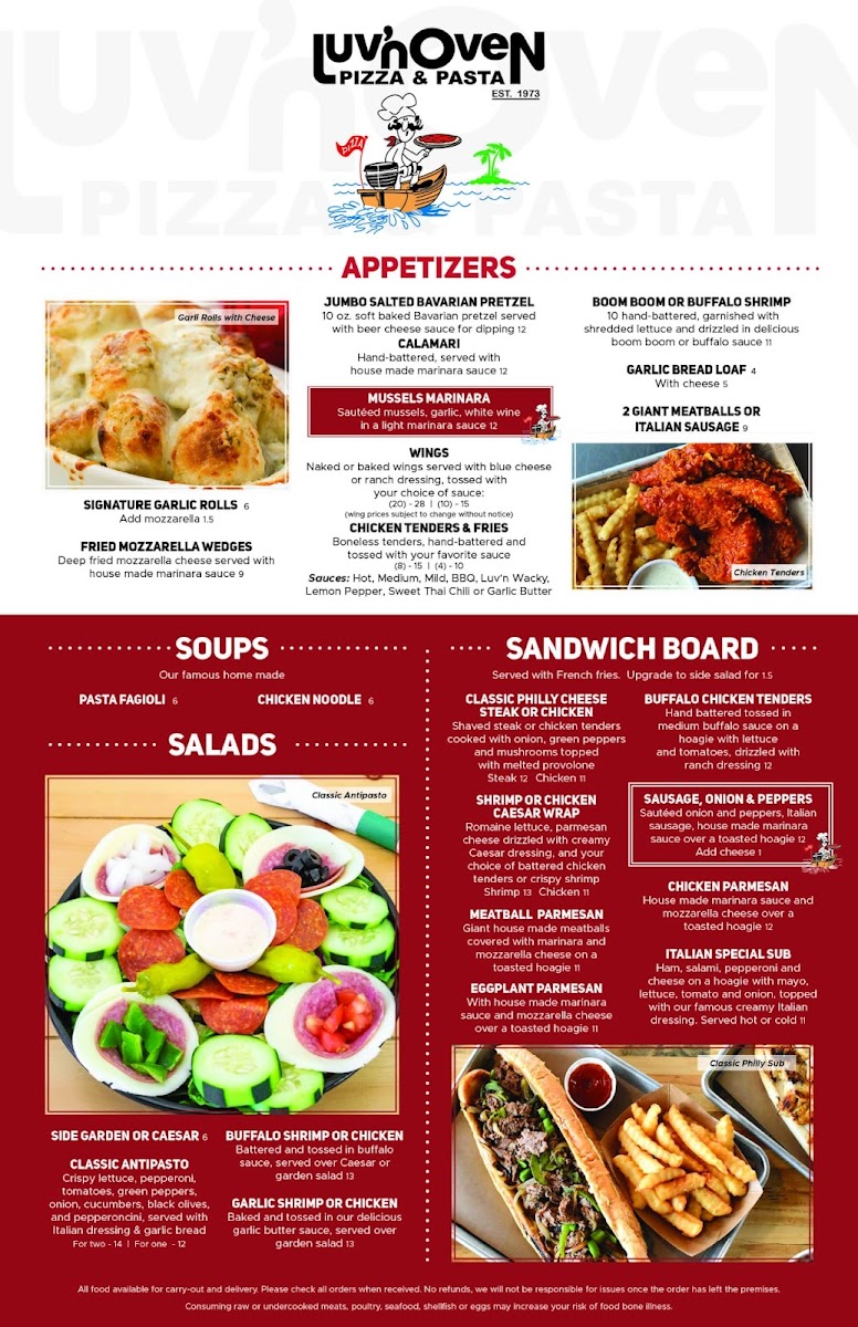Menu Luv'n Oven Pizza & Pasta-4