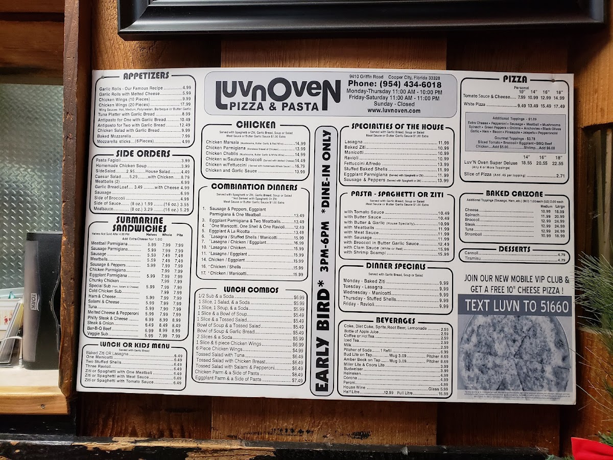 Menu Luv'n Oven Pizza & Pasta-6