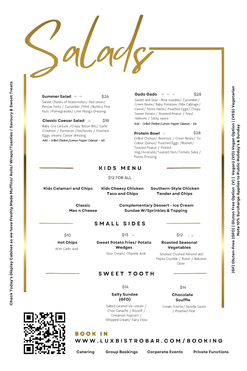 Menu Lux Bistro Bar-7