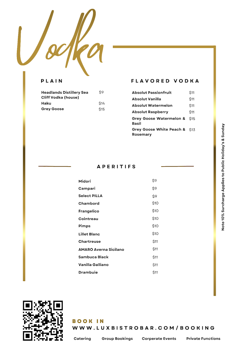 Menu Lux Bistro Bar-8