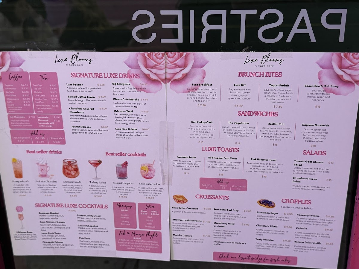 Menu Luxe Blooms Flower Cafe-10