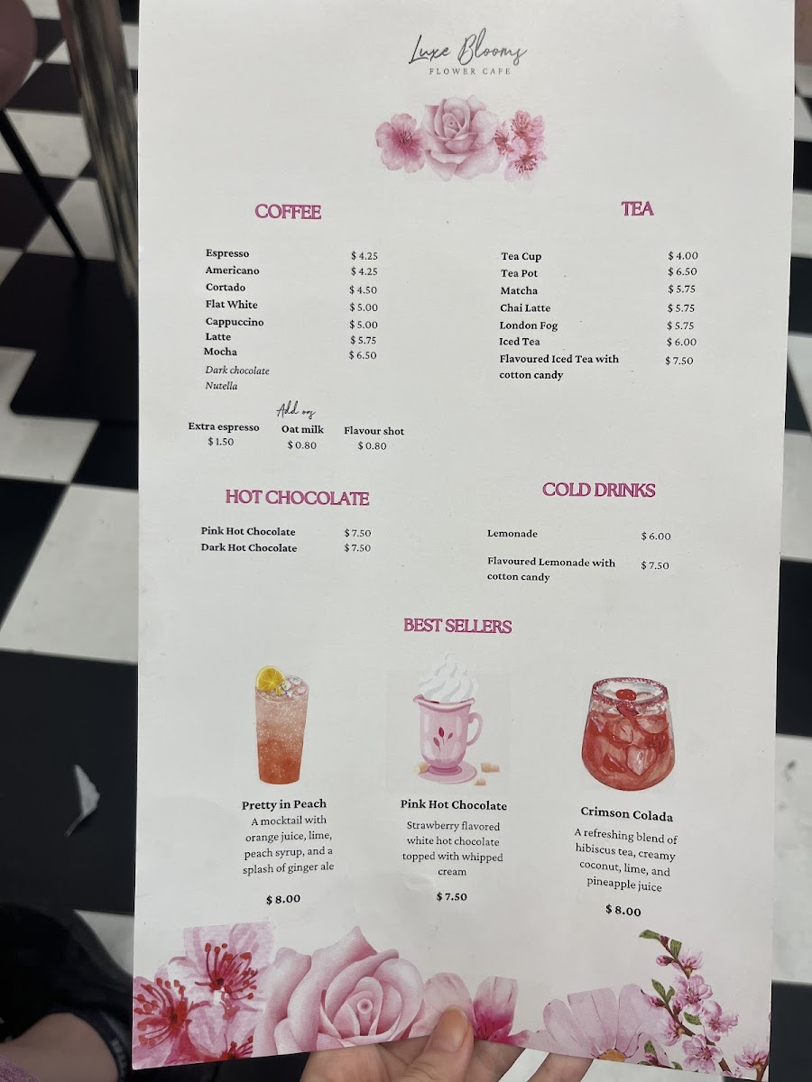 Menu Luxe Blooms Flower Cafe-4