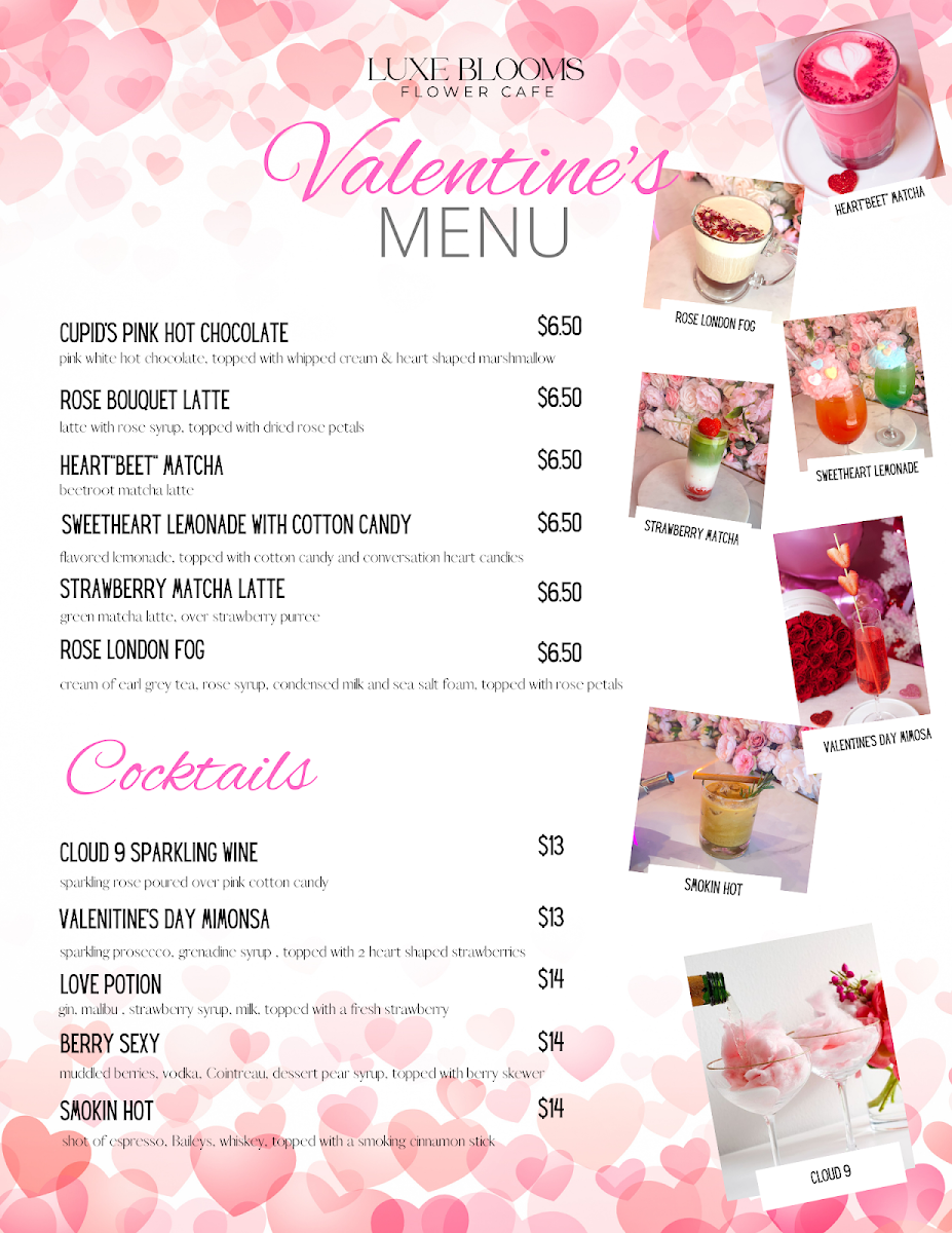 Menu Luxe Blooms Flower Cafe-7