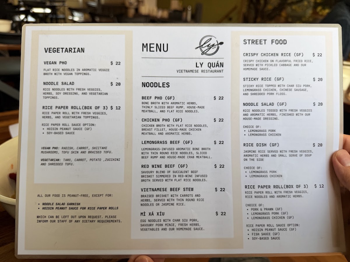 Menu Ly Quán Vietnamese Restaurant-7