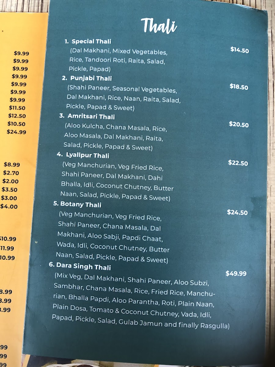 Menu Lyallpur Sweets Botany-10