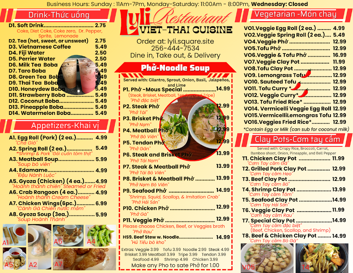 Menu Lyli Viet-Thai Cuisine - Phomous-7