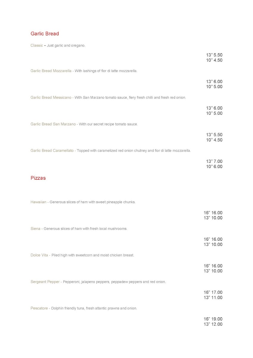 Menu Lytham Pizza Company-2