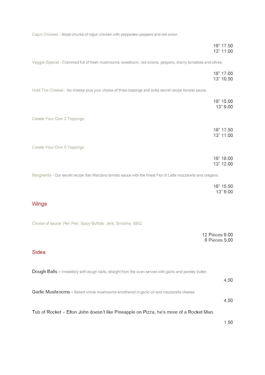 Menu Lytham Pizza Company-3