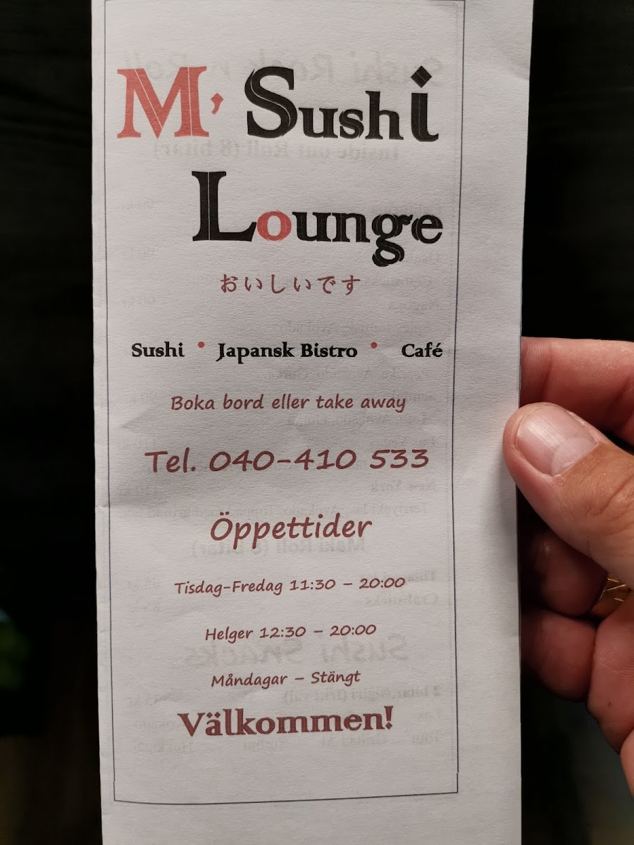 Menu M' Sushi Lounge-3