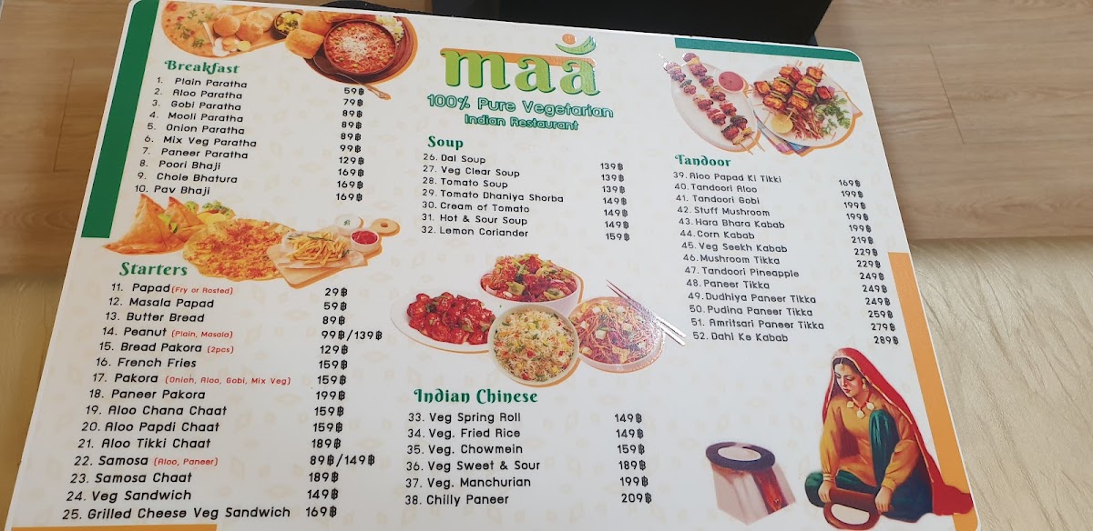 Menu Maa Pure Vegetarian Indian Restaurant-6