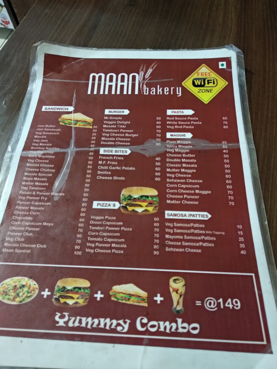 Menu Maan Bakery, Tilak Nagar, Indore-8
