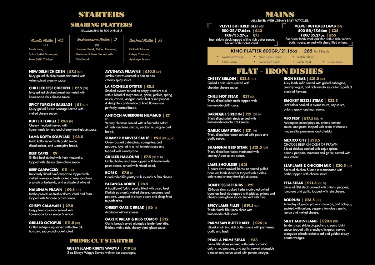 Menu Macello Meathouse | West Derby Village-1