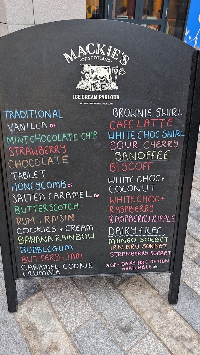 Menu Mackie's 19.2-1