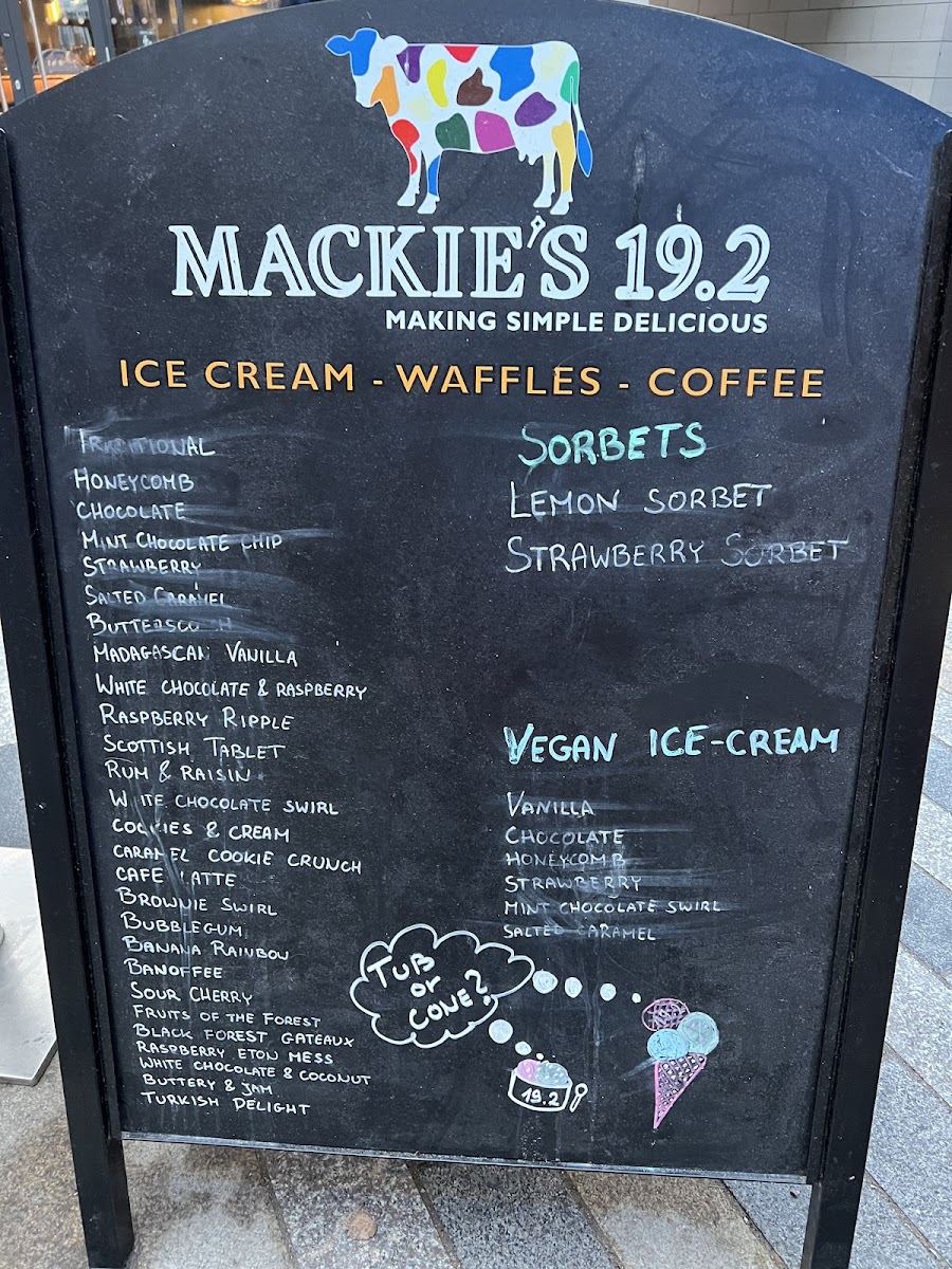 Menu Mackie's 19.2-10