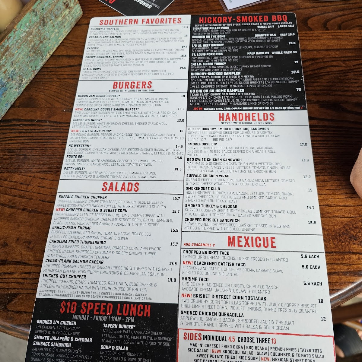 Menu Mac's Speed Shop-8