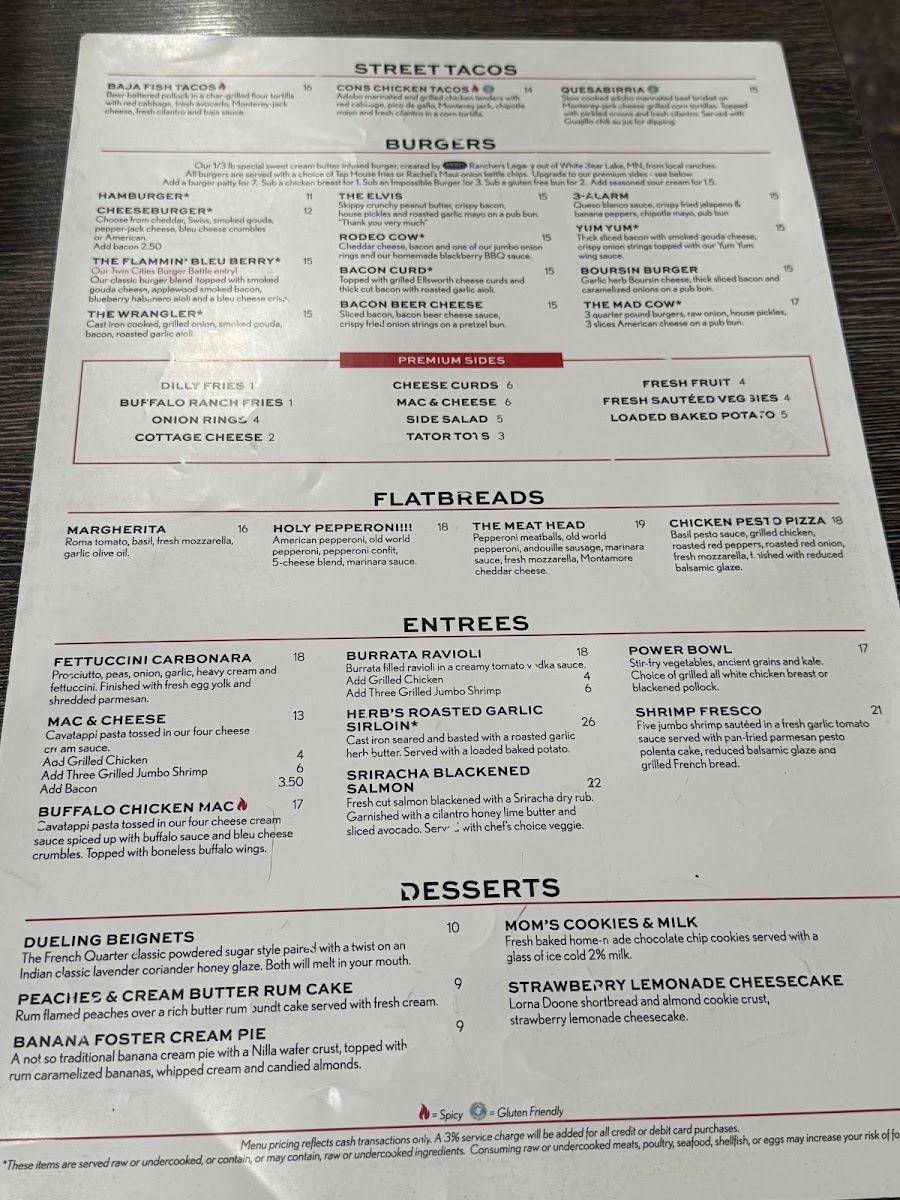 Menu Mad Cow-1