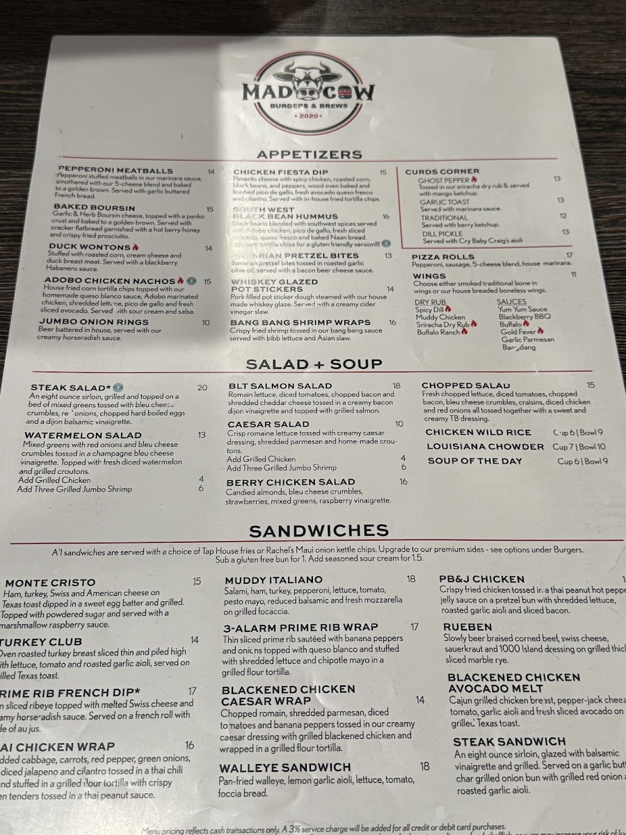 Menu Mad Cow-5
