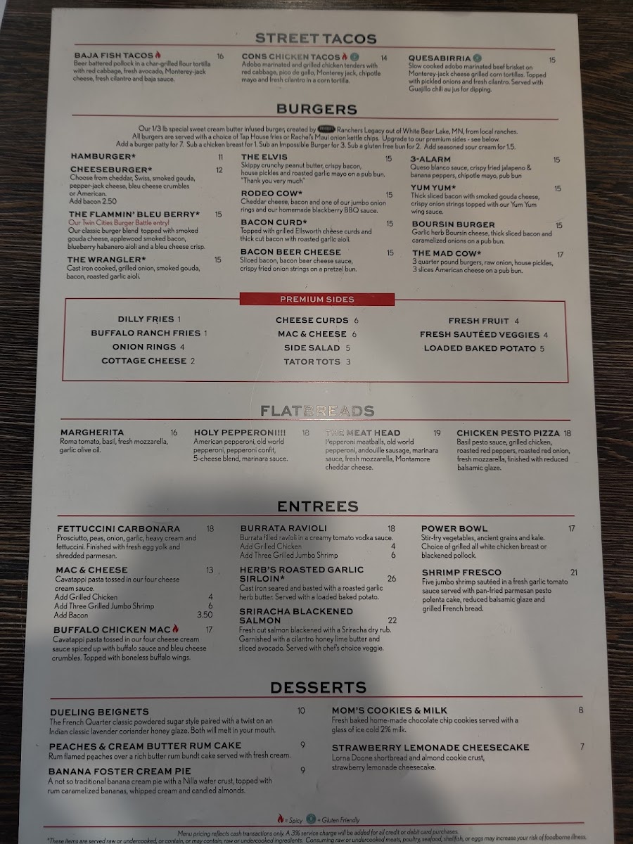 Menu Mad Cow-9