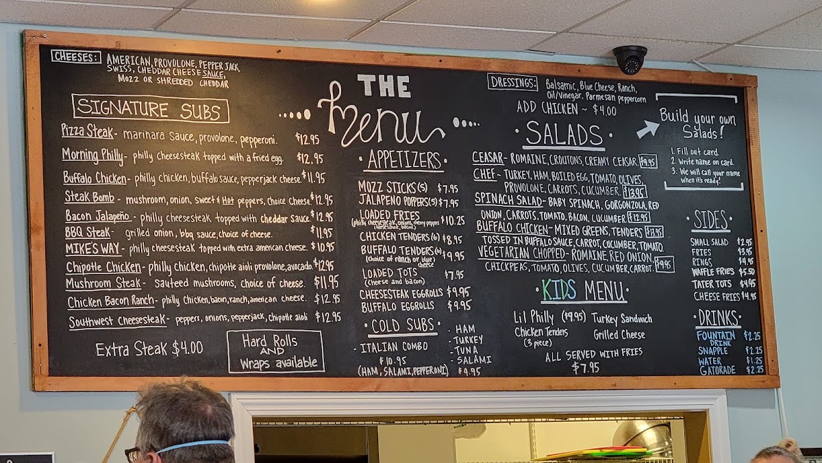 Menu Mad Mike’S Cheesesteaks & Salads-1