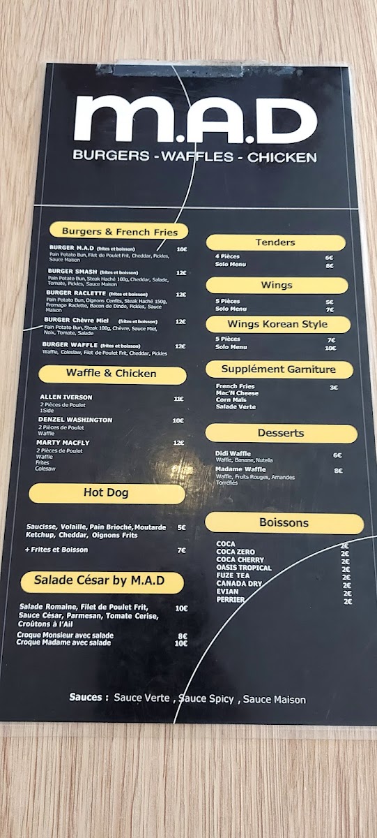 Menu M.a.d Waffles Chicken Burgers-7