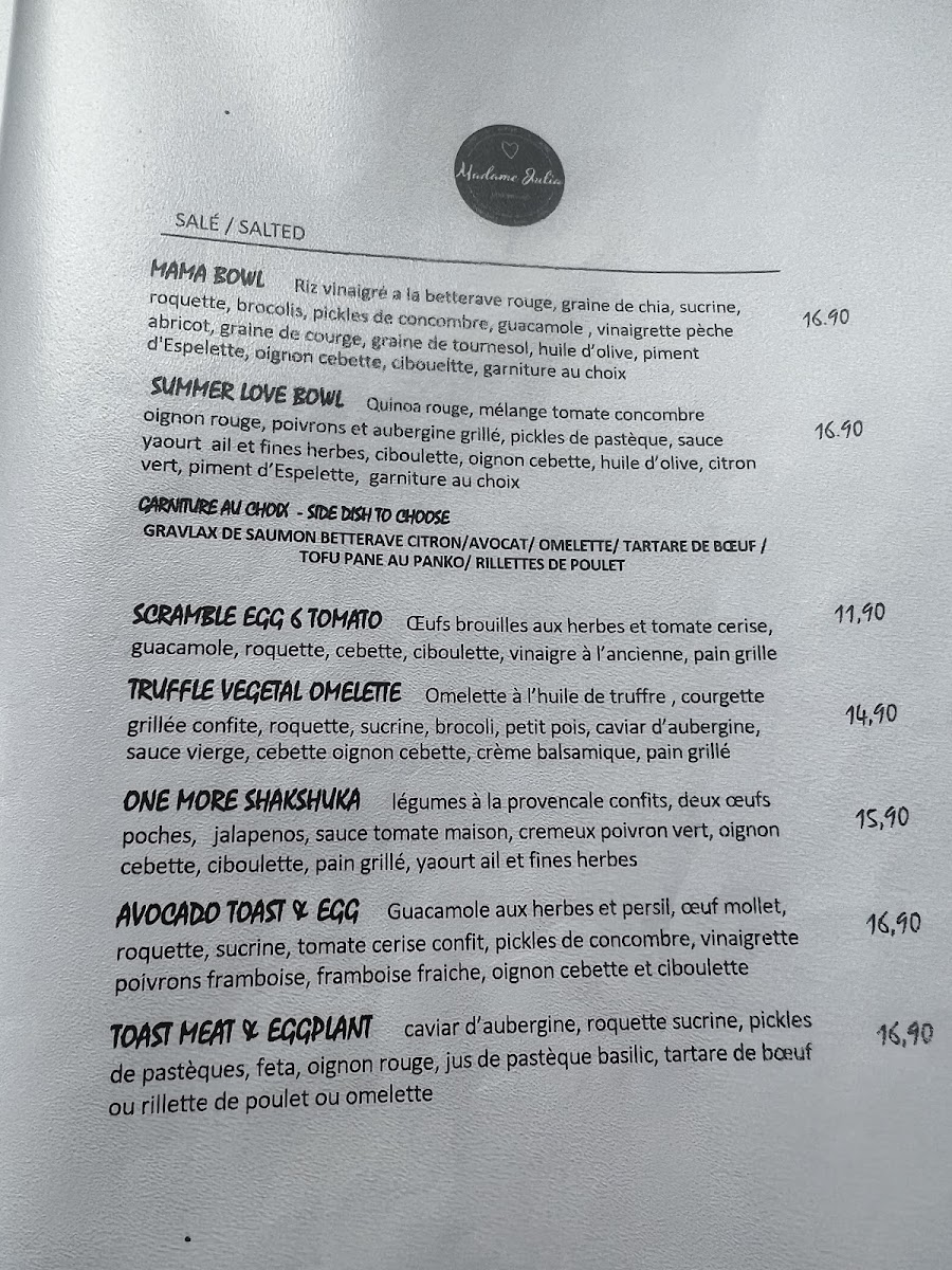 Menu Madame Julia-4