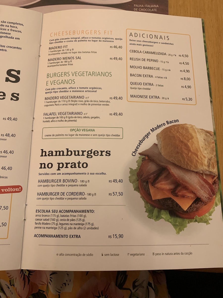 Menu Madero Steak House Boulevard Shopping Belém-3