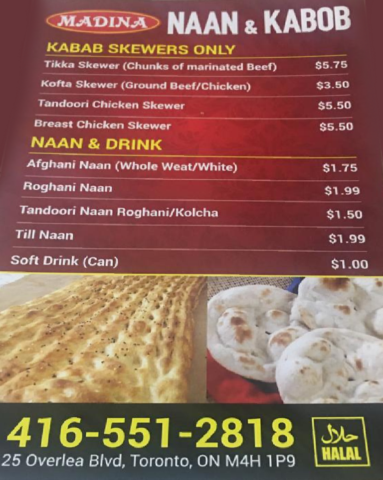 Menu Madina Naan & Kabob-7