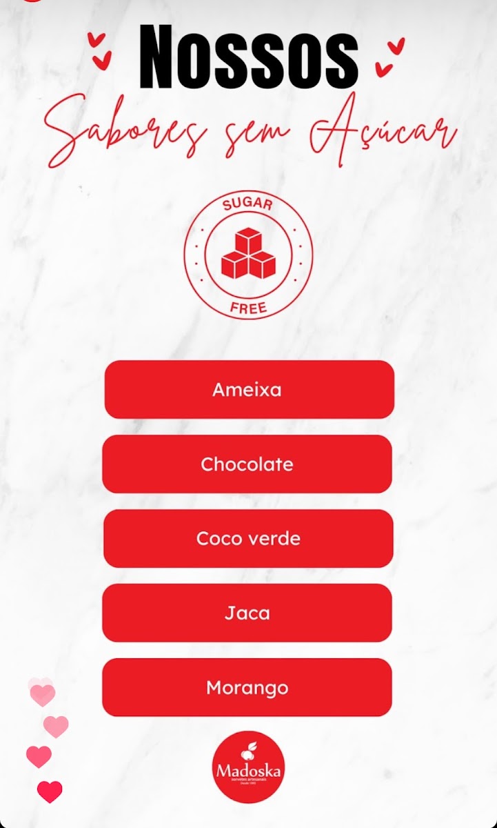 Menu Madoska Sorveteria Artesanal - João Pessoa-5