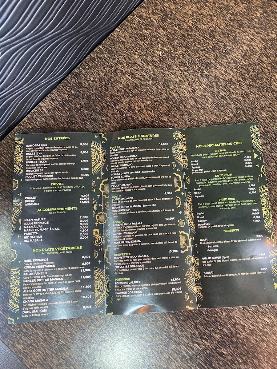 Menu Madras Cafe-1