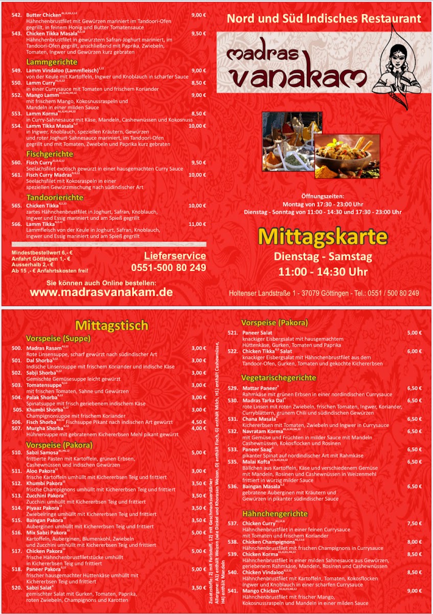 Menu Madras Vanakam-2
