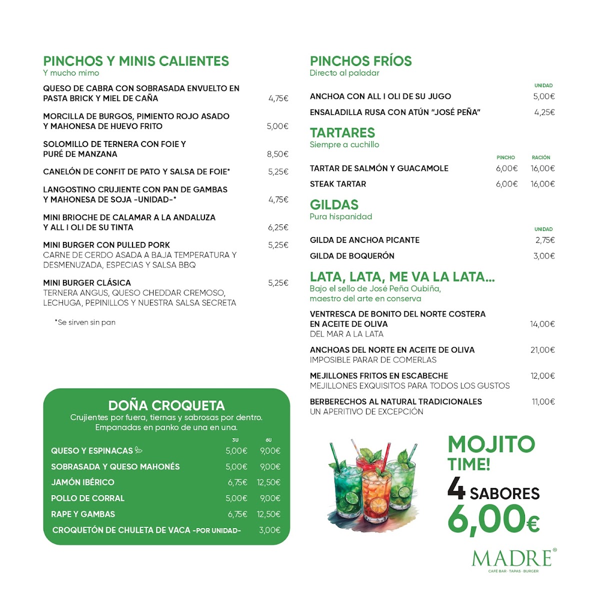 Menu Madre Café Bar - Tapas & Burger-3