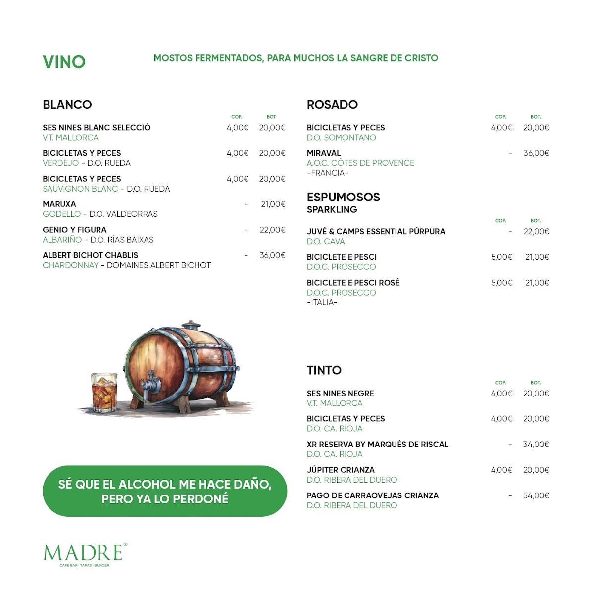 Menu Madre Café Bar - Tapas & Burger-8