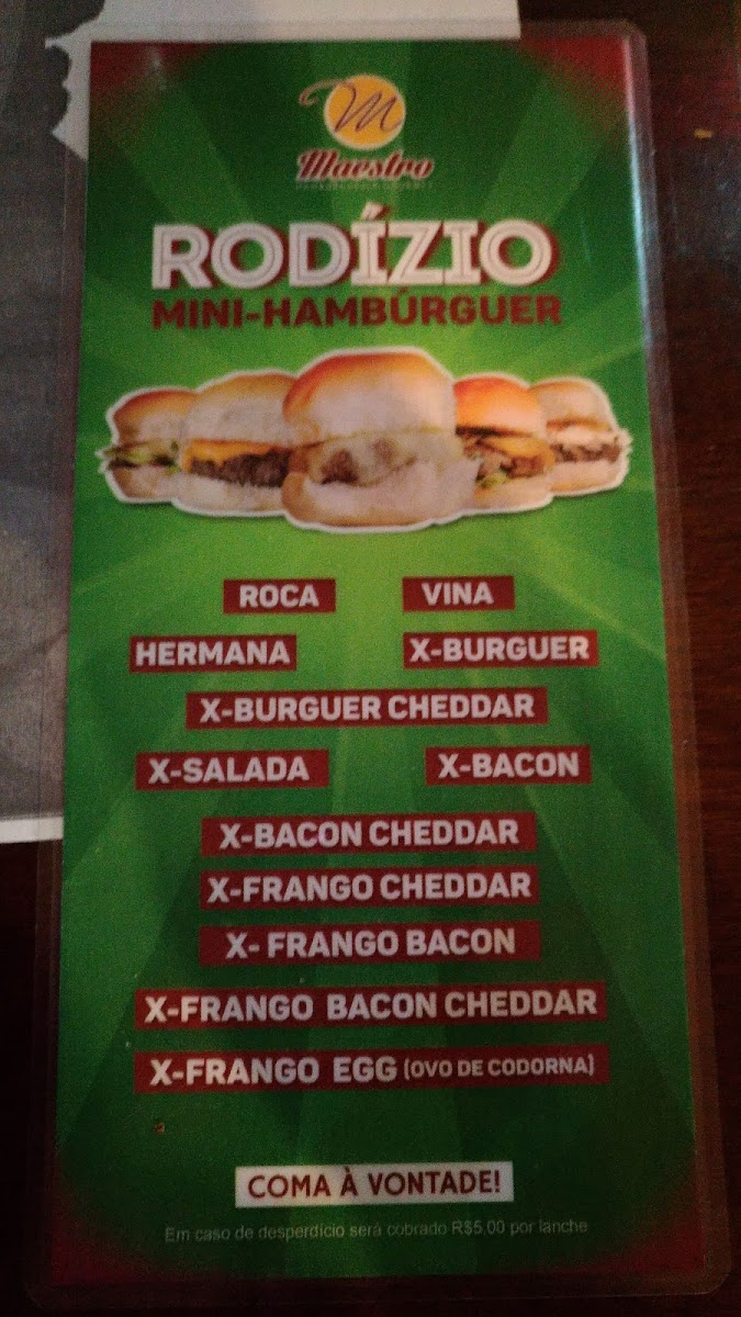 Menu Maestro Burger & Grill-7